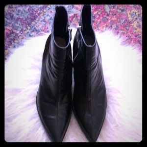 Zara soft black leather boots!